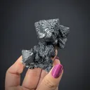 Acanthite on Acanthite ps. Argentite - image 2