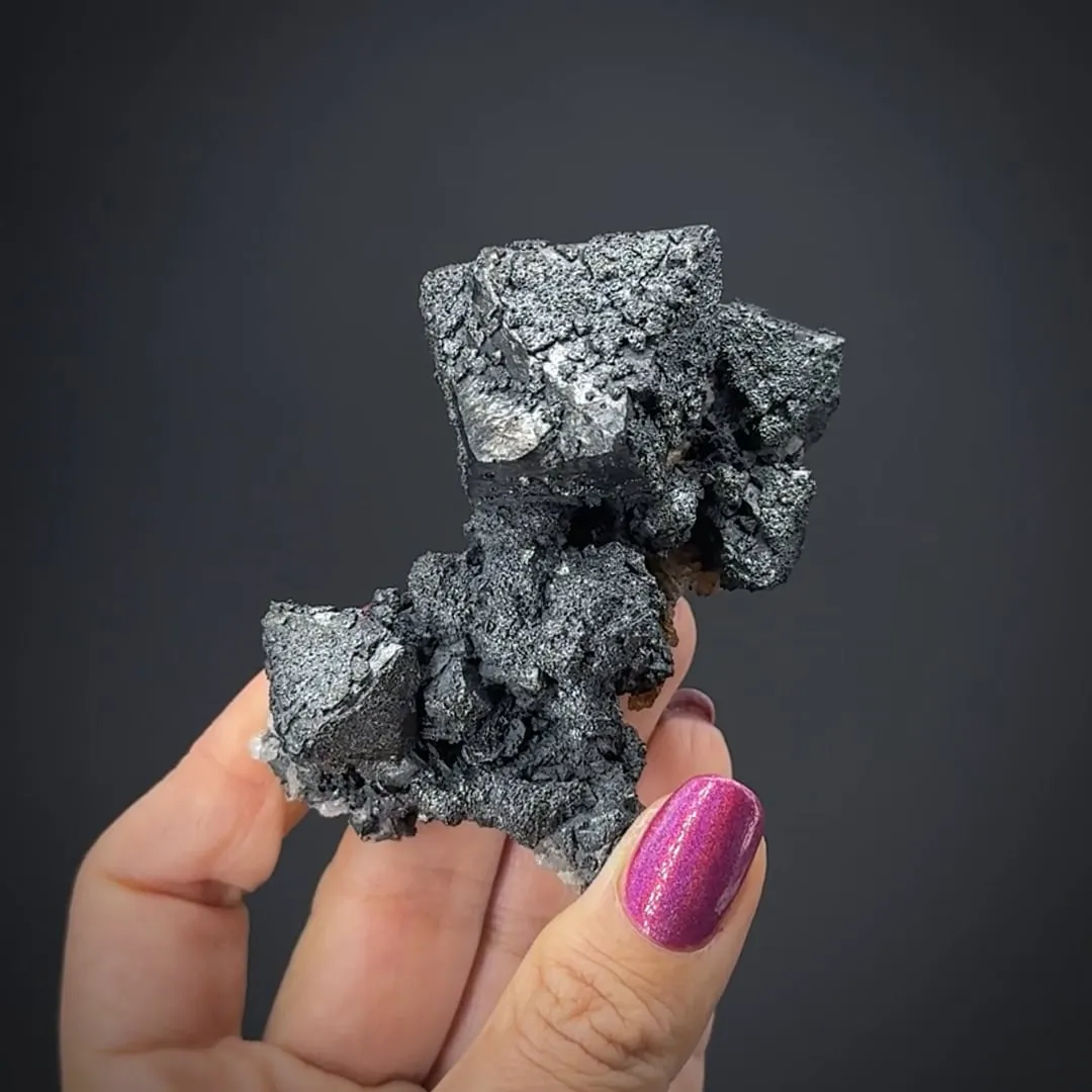 Acanthite on Acanthite ps. Argentite - image 2