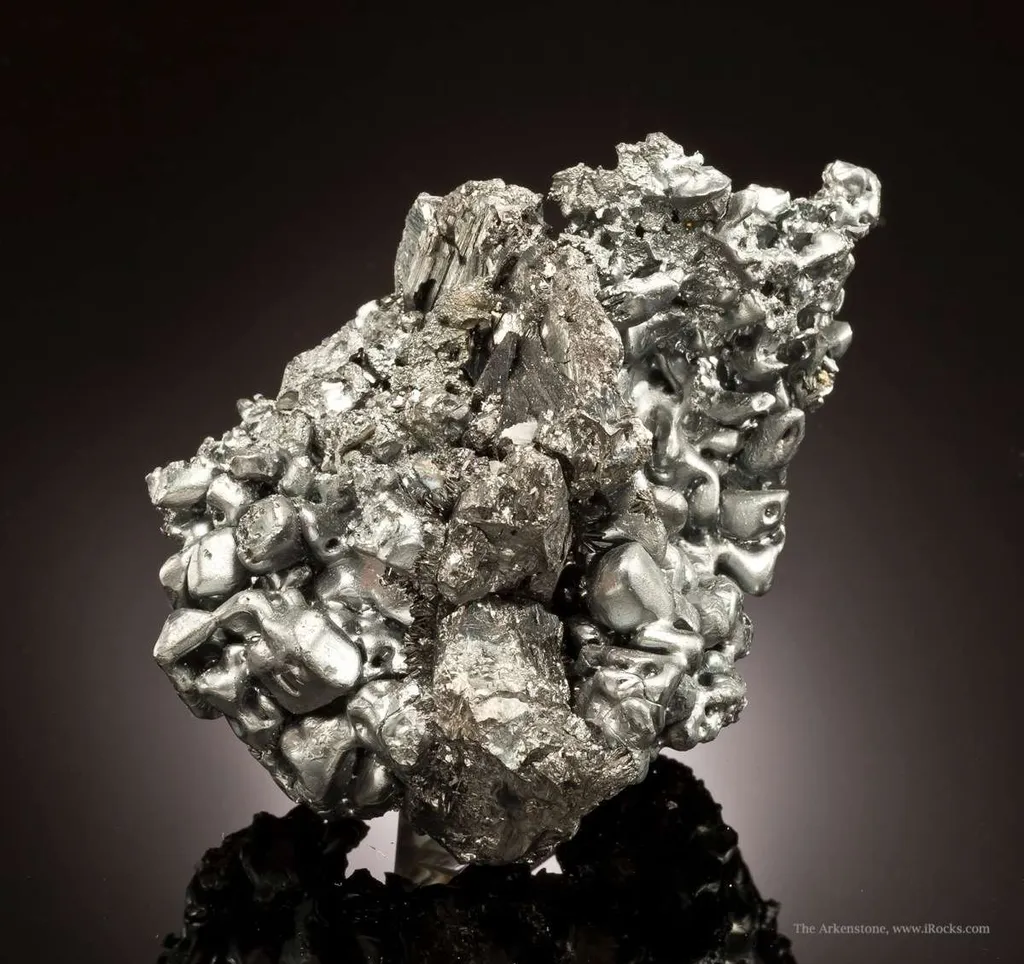 Acanthite on Polybasite - image 3