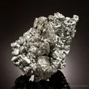 Acanthite on Polybasite - image 3