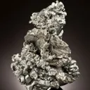 Acanthite on Polybasite - image 2
