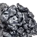 Acanthite on Polybasite - image 1