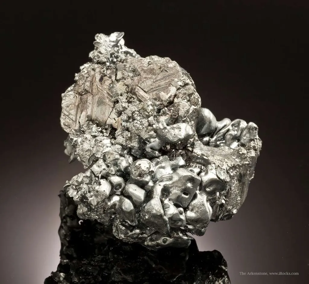 Acanthite on Polybasite - image 5