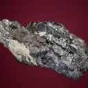 Acanthite on Pyrargyrite - image 3