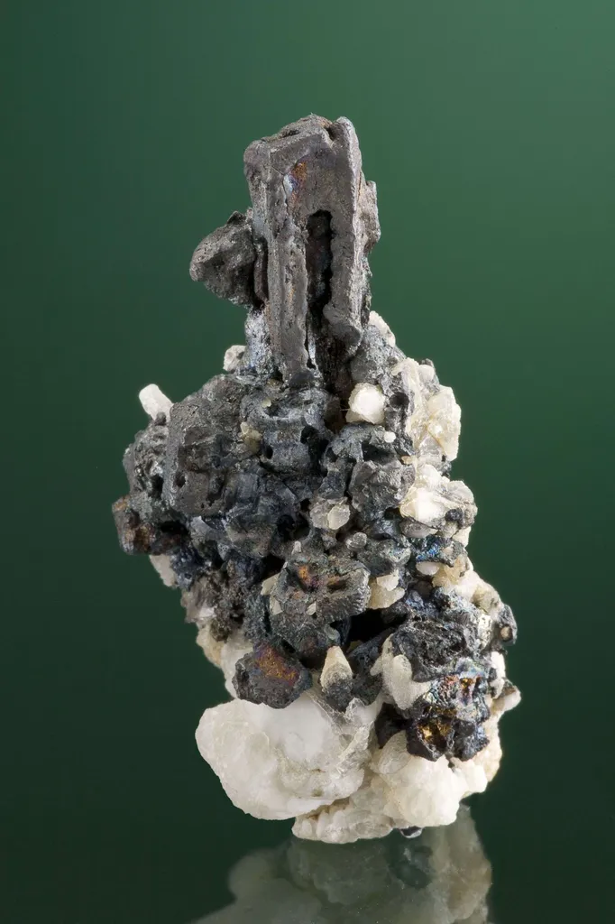 Acanthite on Quartz - image 4
