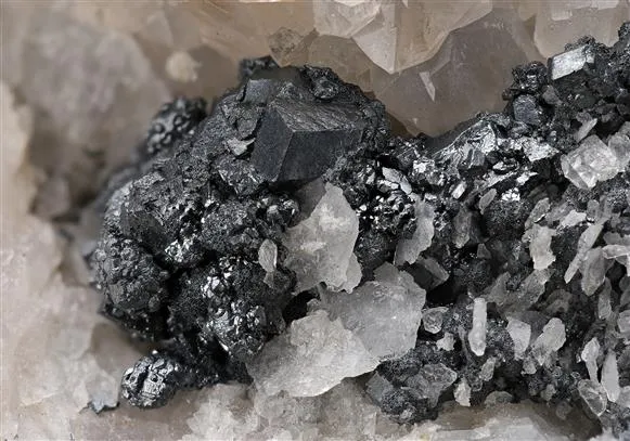 Acanthite on Quartz image