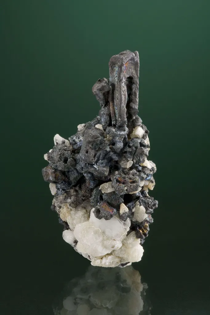 Acanthite on Quartz - image 2