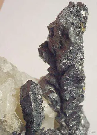Acanthite on Quartz - image 2