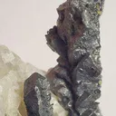 Acanthite on Quartz - image 2