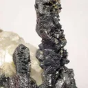Acanthite on Quartz - image 1