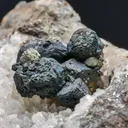 Acanthite on Quartz - image 1