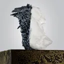 Acanthite on Quartz - image 3