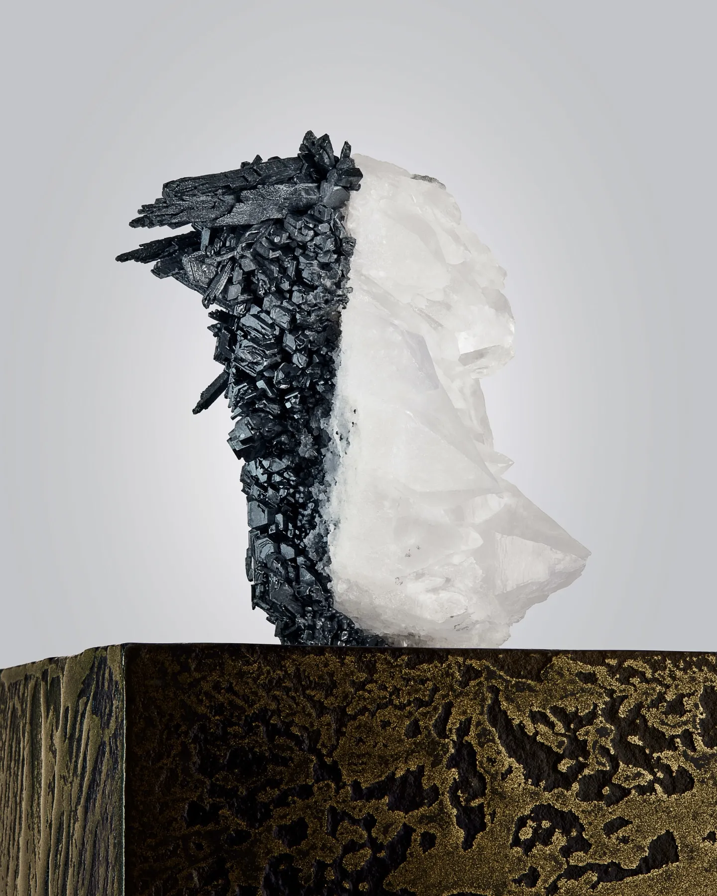 Acanthite on Quartz - image 3