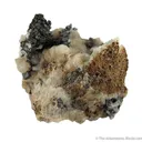 Acanthite Ps. After Argentite on Calcite - image 1