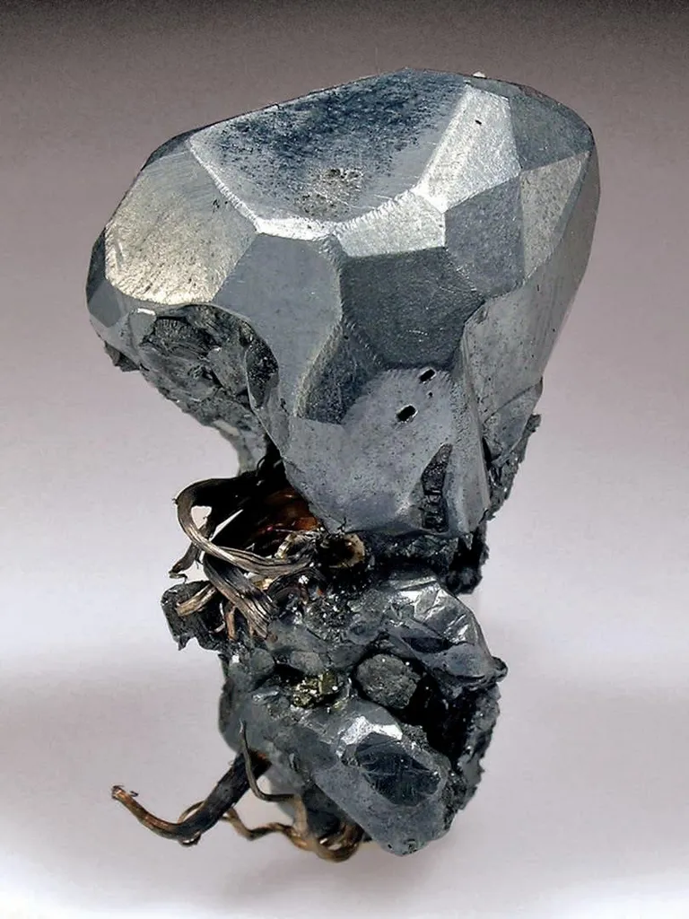 Acanthite, wire Silver image