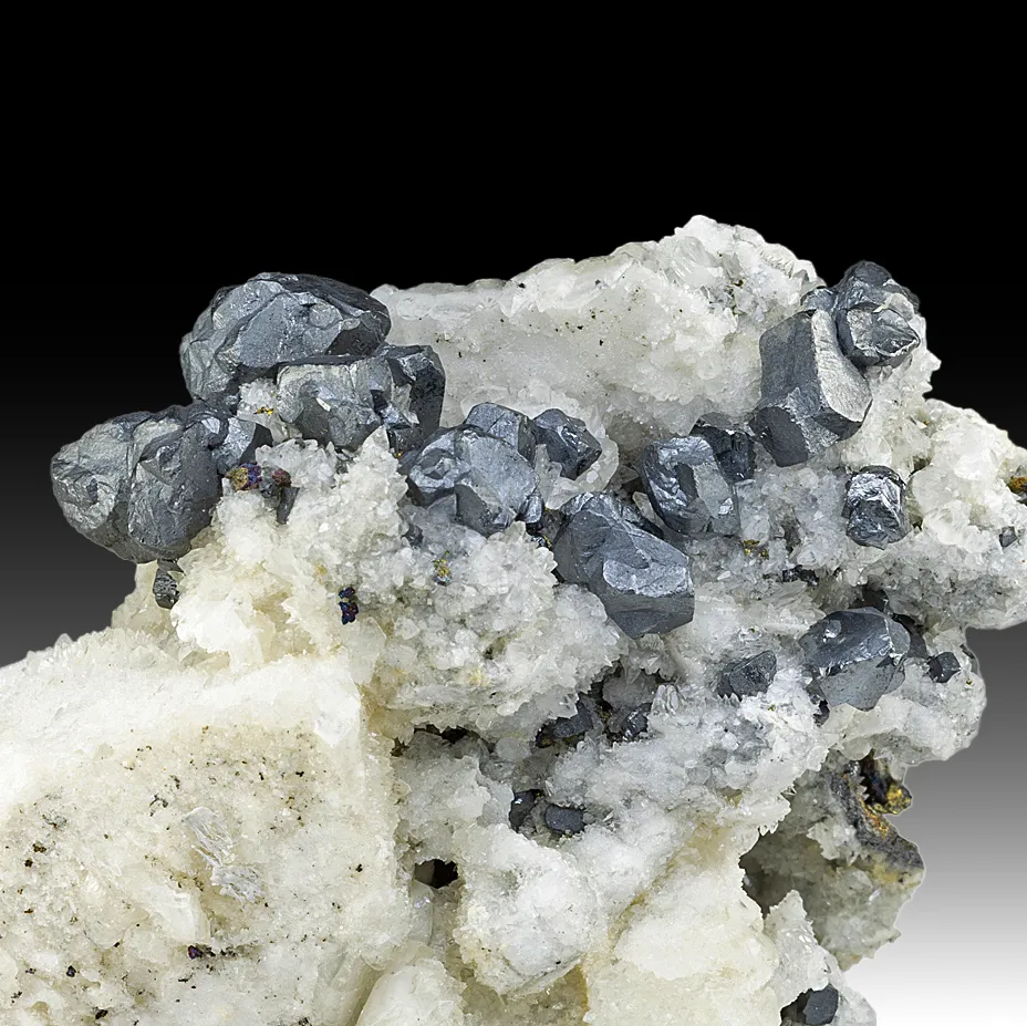 Acanthite with Calcite image