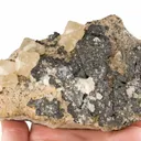 Acanthite With Calcite - image 4