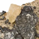 Acanthite With Calcite - image 3