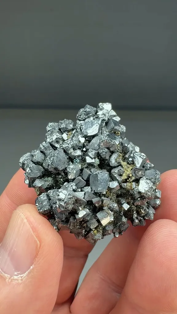Acanthite with Chalcopyrite (AG-007) image