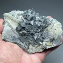 Acanthite with Chlorargyrite, Proustite - image 2