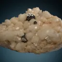 Acanthite with Dolomite on Quartz - image 4