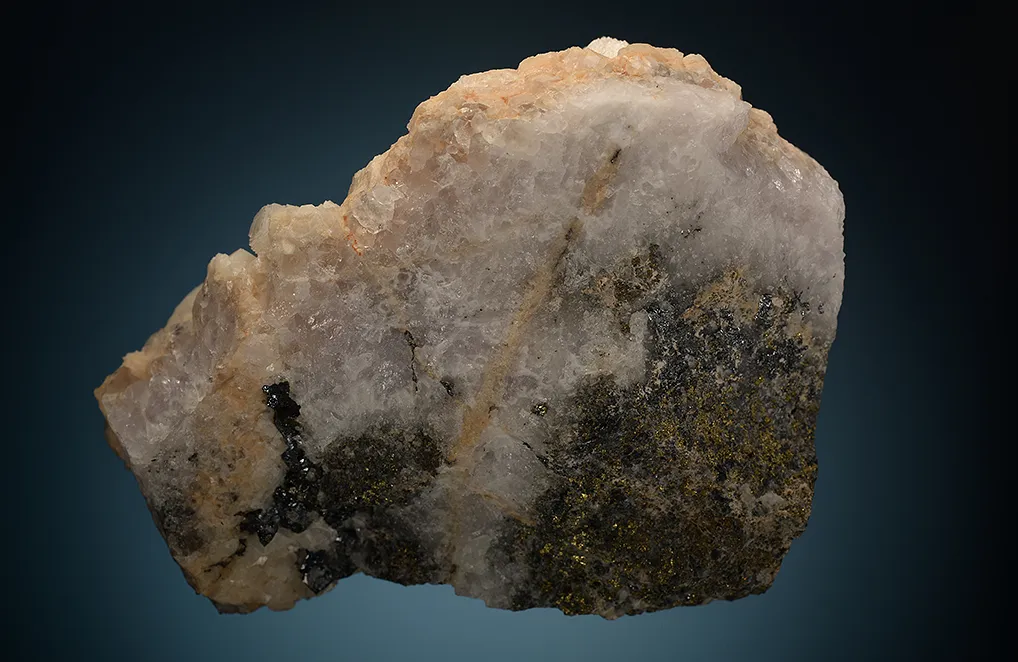 Acanthite with Dolomite on Quartz - image 3