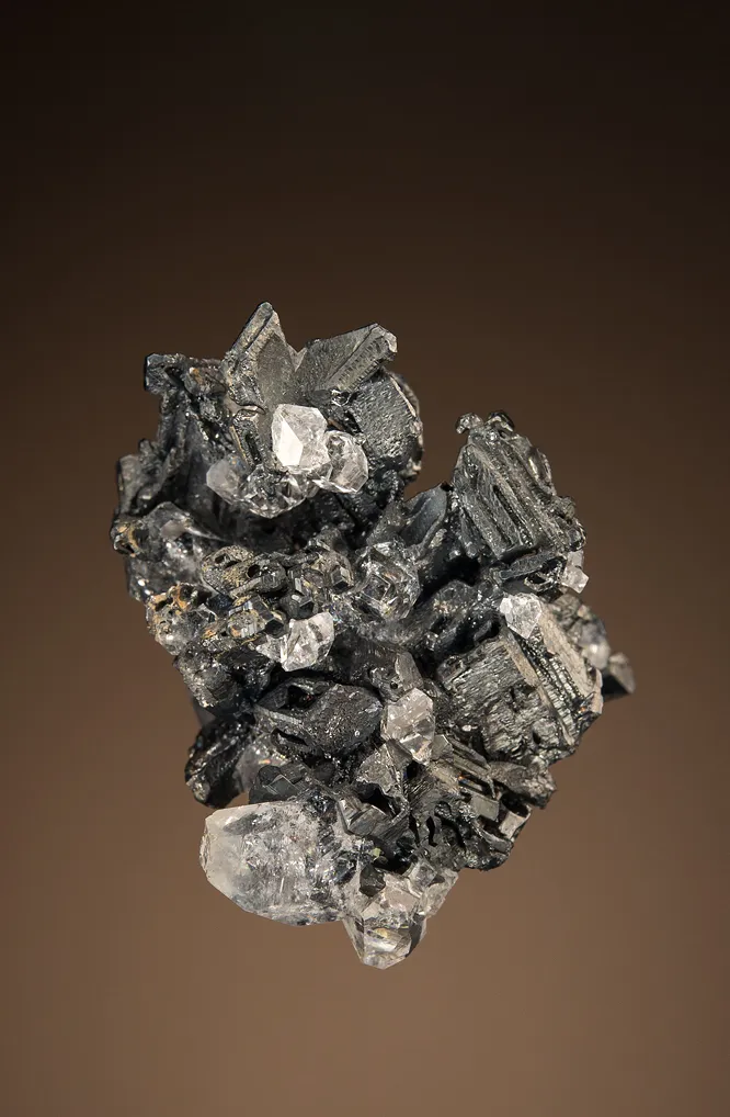 Acanthite with FLUORAPOPHYLLITE-(K) - image 2