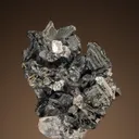 Acanthite with FLUORAPOPHYLLITE-(K) - image 2
