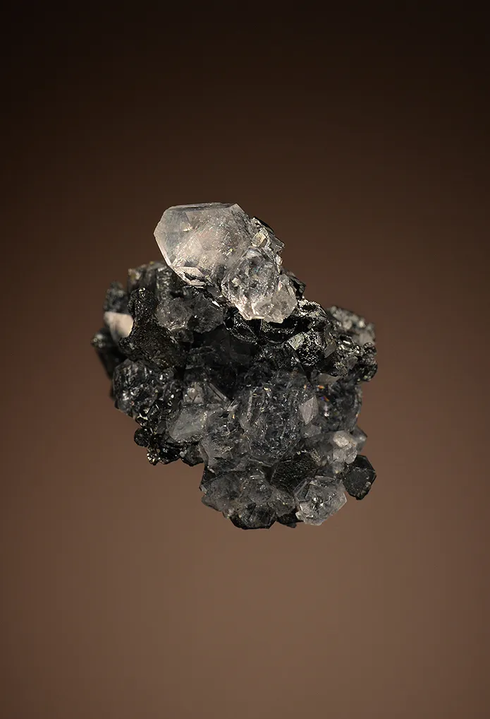 Acanthite with FLUORAPOPHYLLITE-(K) - image 6