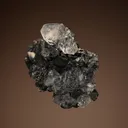 Acanthite with FLUORAPOPHYLLITE-(K) - image 6
