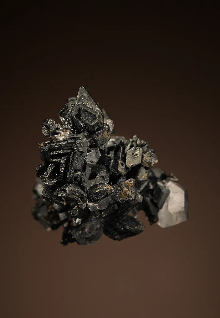 Acanthite with FLUORAPOPHYLLITE-(K) - image 3