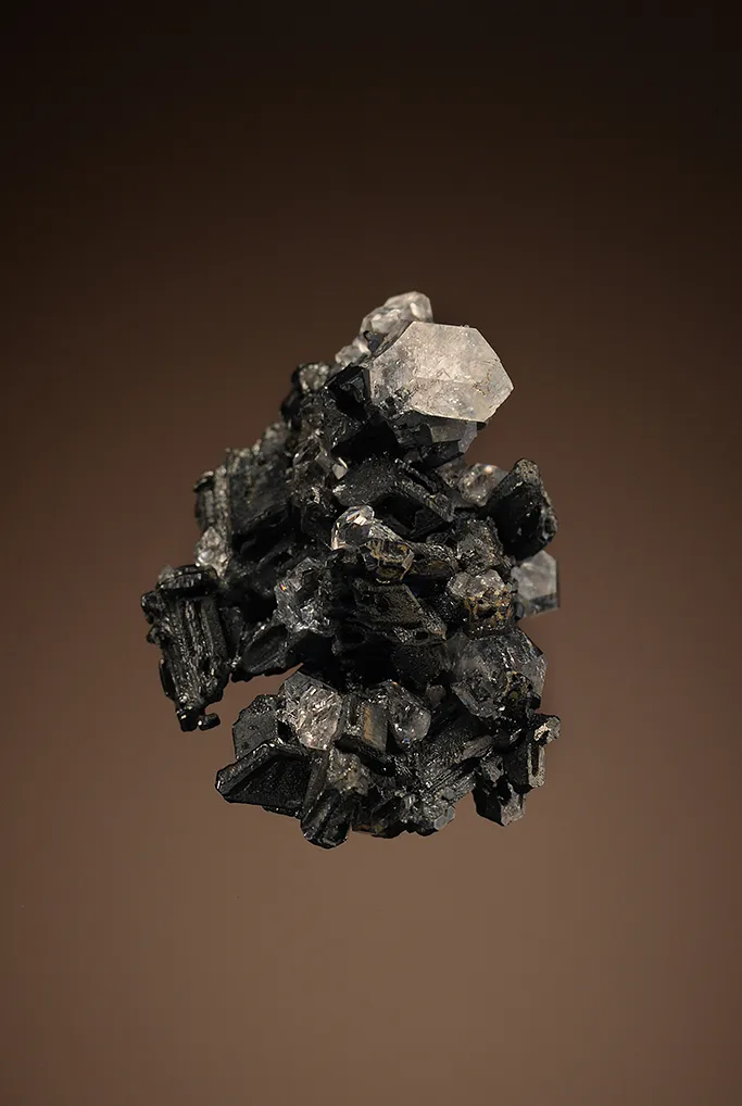 Acanthite with FLUORAPOPHYLLITE-(K) - image 7