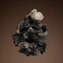 Acanthite with FLUORAPOPHYLLITE-(K) - image 7