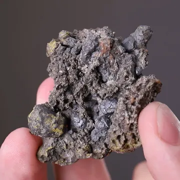Acanthite with Nickeline