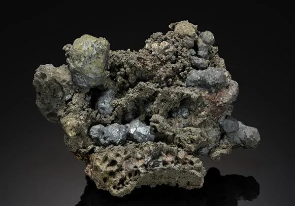 Acanthite with Nickeline - image 1