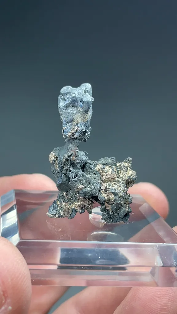 Acanthite with Silver - image 2