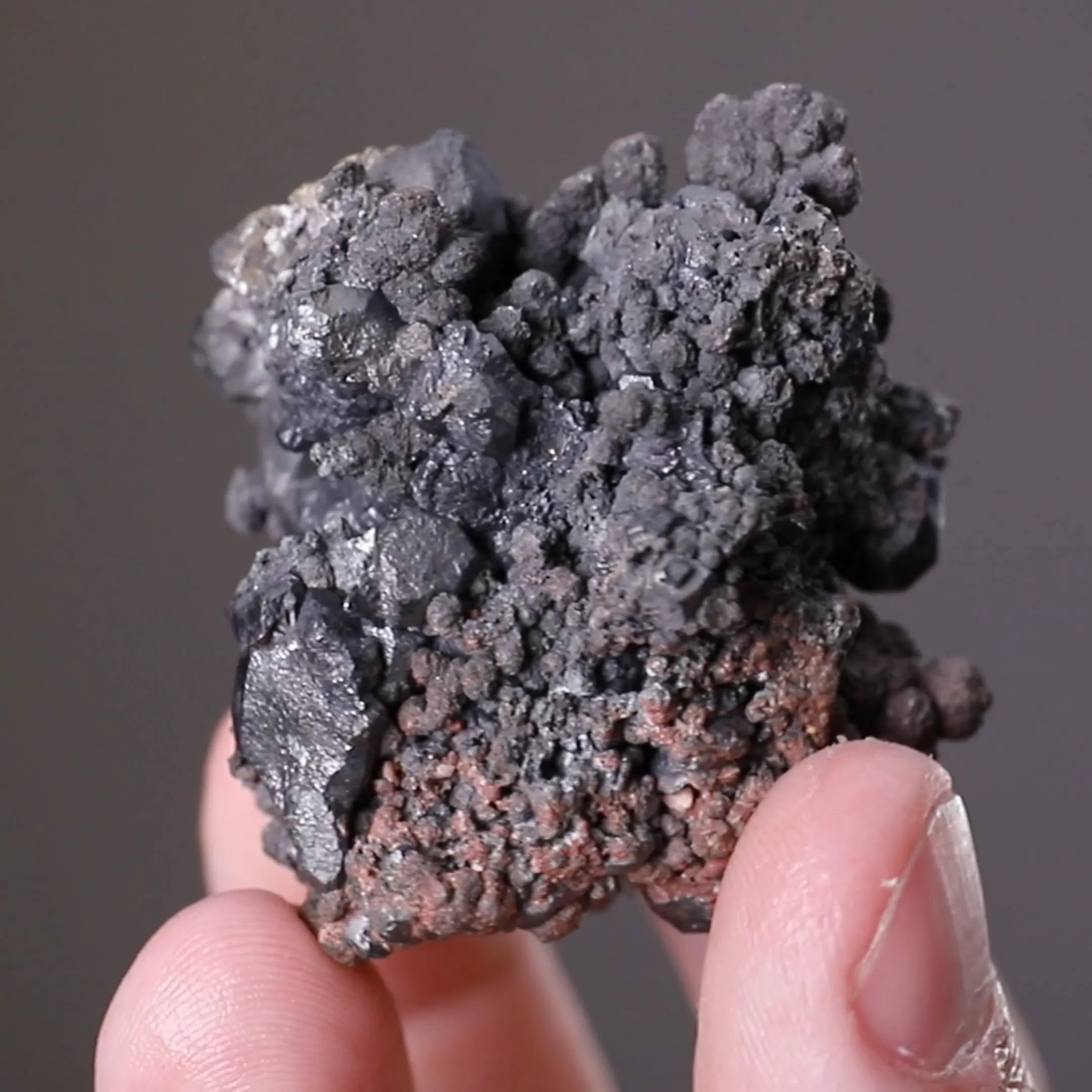 Acanthite with Stephanite and Nickeline - image 2