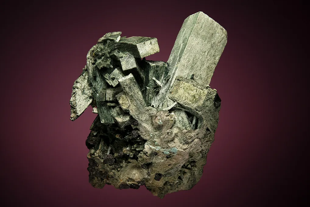 Actinolite after Diopside "Uralite" - image 2