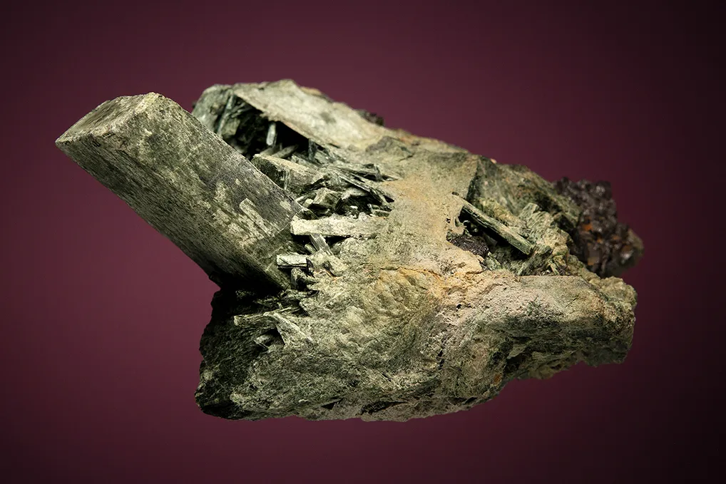 Actinolite after Diopside "Uralite" - image 3