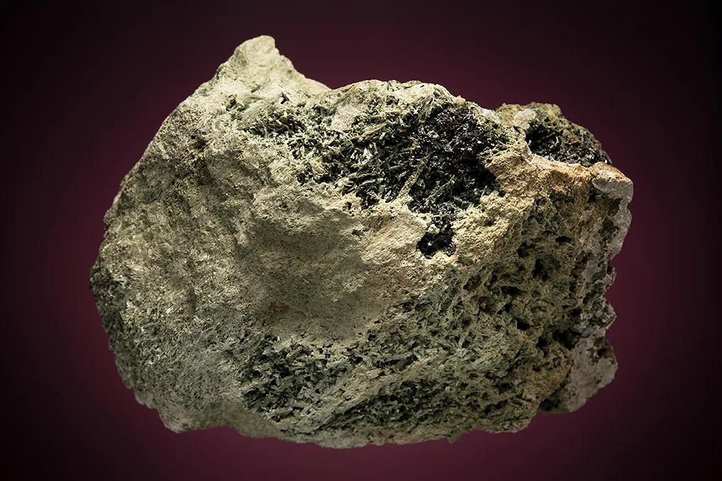 Actinolite after Diopside "Uralite" with Magnetite and Epidote - image 5