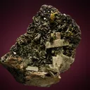 Actinolite after Diopside "Uralite" with Magnetite and Epidote - image 1