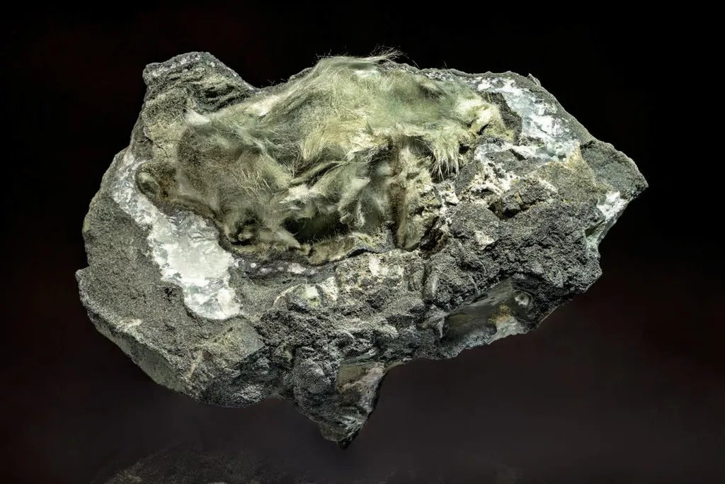 Actinolite (variety byssolite) image