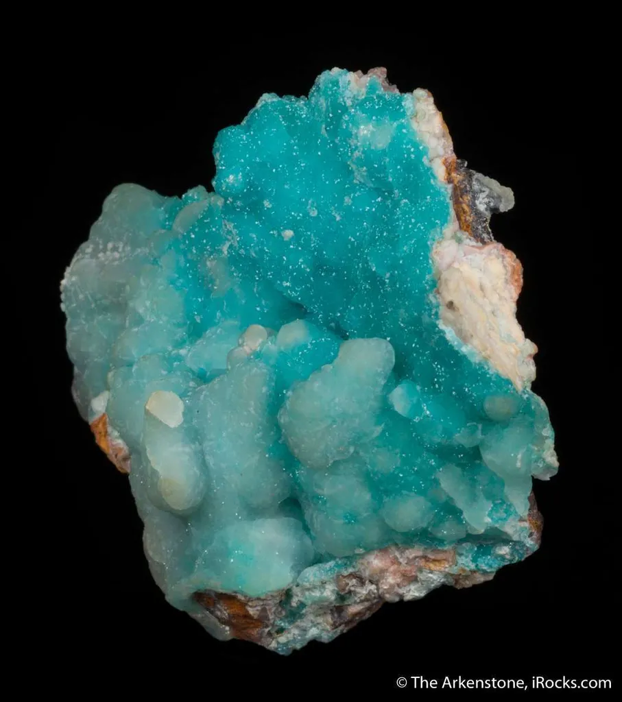 Adamite (Cuprian and REE-enriched) with Smithsonite - image 4