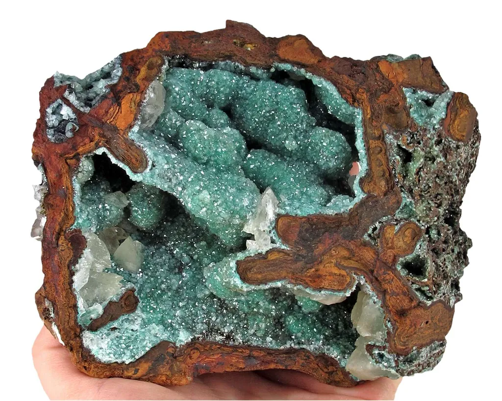 Adamite (Cuprian) & Calcite - image 4