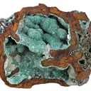 Adamite (Cuprian) & Calcite - image 1