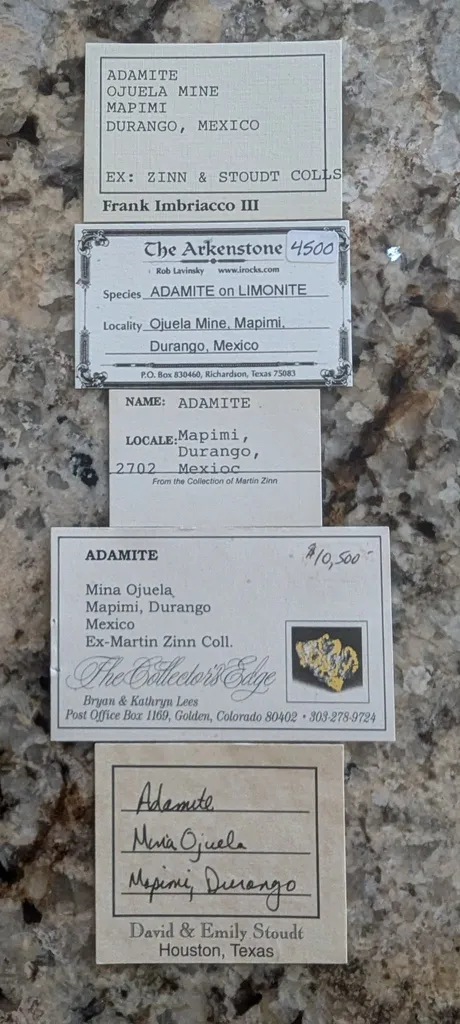 Adamite from Mexico, Durango, Mapimí, Ojuela Mine - image 2