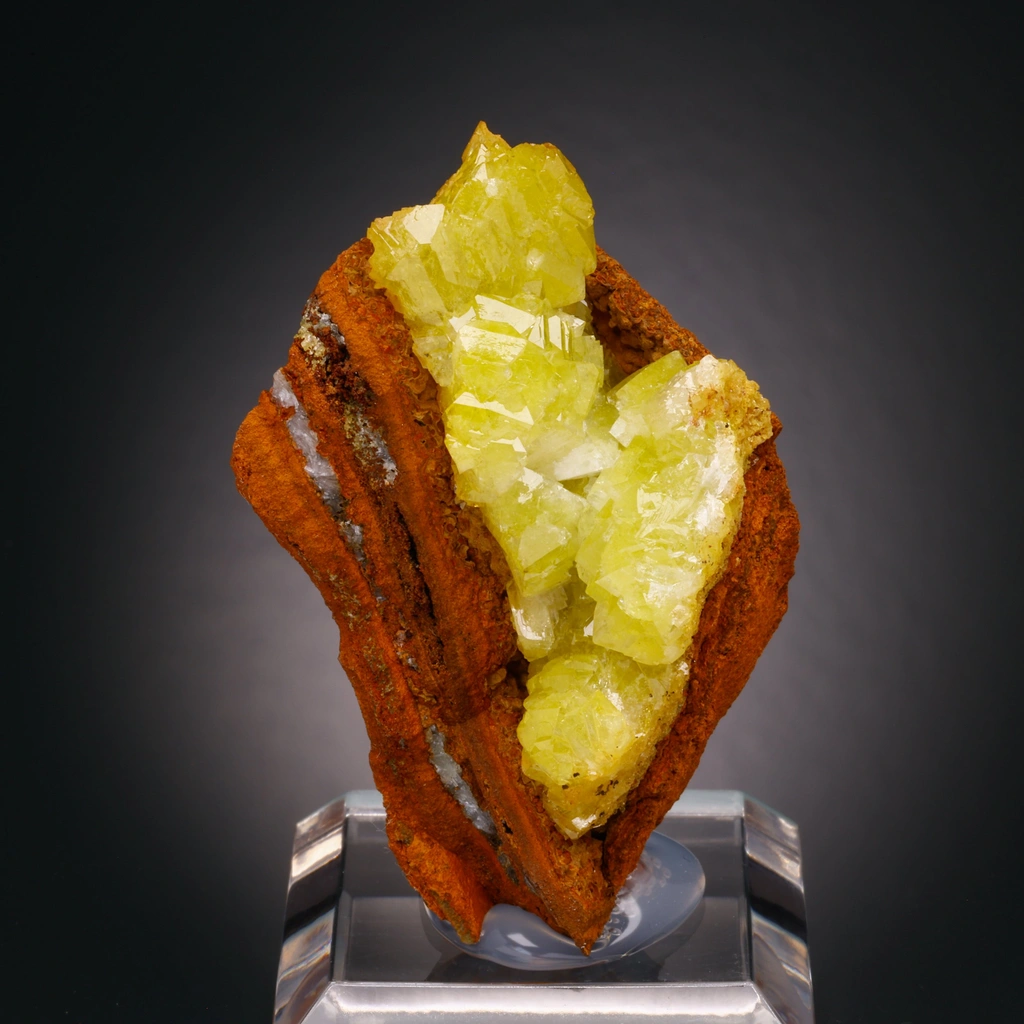 Adamite from Ojuela Mine, Mapimí, Durango, Mexico image