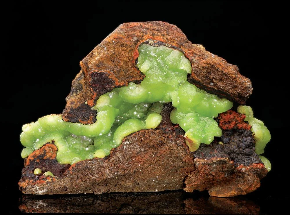 Adamite from Ojuela Mine, Mapimí, Durango, Mexico image