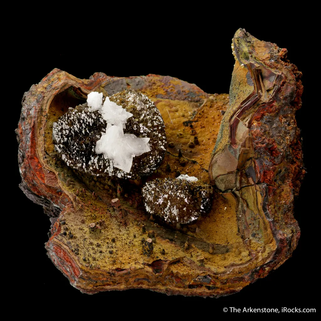 Adamite in Limonite pocket image