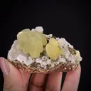 Adamite on Calcite - image 1